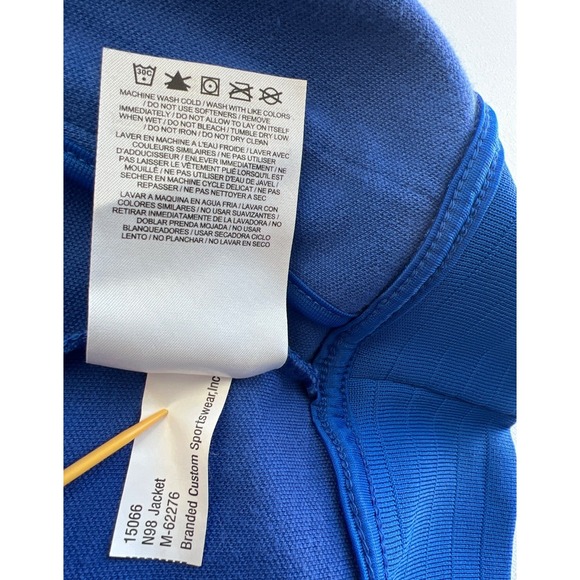 Nike Mens Track Suit Zip Up Jacket Royal Blue Large Athletic Polyester Top N98 - Picture 11 of 11